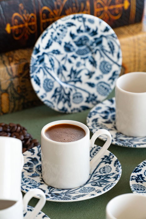 Hermia Nilüfer 12 Juego de tazas de café Multicolor (12 piezas) de Porcelana